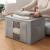 Caja de Tela Premium Reforzada Plegable para Guardado - Visor y Doble Apertura - comprar online