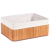 Canasto de Bamboo Marrón Entelado - comprar online