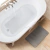Set de Alfombra Lines Gray y Antideslizante para Bañera - comprar online