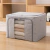 Imagen de Caja de Tela Premium Reforzada Plegable para Guardado - Visor y Doble Apertura