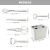 Set de 5 Utensilios Premium con Exhibidor - Trendy Store | Organizadores y Artículos para el Hogar