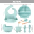 Set de Bebé Silicona 8 Piezas con Utensilios - comprar online