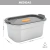 Lunchera Rectangular de Acero Inoxidable 1200 cc - Trendy Store- Regaleria. Tienda de Deco y Bazar.