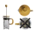 Cafetera Francesa de Vidrio con Embolo y Asa de Bamboo