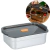 Lunchera Rectangular de Acero Inoxidable 1600 cc