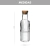 Botella Design de Vidrio Rayada con Tapa de Corcho 1L - Trendy Store- Regaleria. Tienda de Deco y Bazar.