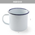 Imagen de Taza Enlozada MUG Blanca Borde Negro