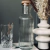 Botella Design de Vidrio Rayada con Tapa de Corcho 1L - comprar online