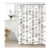 Set de Cortina + Ganchos + Alfombra de Baño