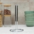 Porta Rollo de Cocina Plano Plateado Acero - comprar online