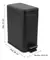Cesto de Basura Rectangular Negro - comprar online