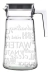 Jarra de Vidrio con Tapa Plastica