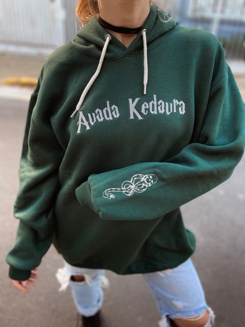 Buzo Avada Kedavra cordón verde