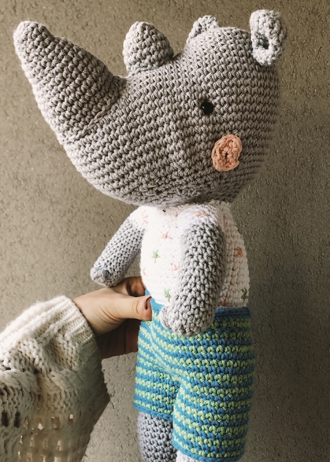 ♡ Amigurumi Rinoceronte