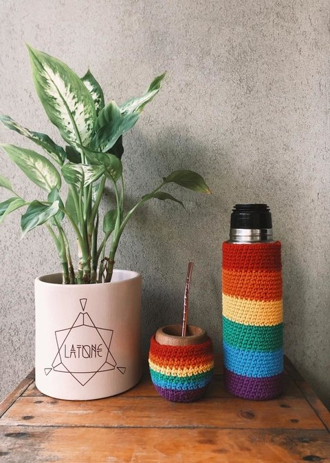 ♡ Funda de termo Love is love + Mate