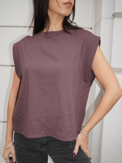 1141 MUS MAIA T. ALGODON JERSEY COMBI RIB - comprar online