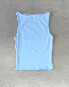 1077 MUS AZULI BSE T. ALGODON RIB PESADO CON LYCRA