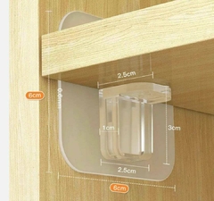 Gancho Adhesivo Soporte Apoyo Estante Hogar pack x 4 - tienda online