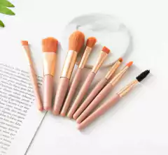 Set Maquillaje Brochas Pinceles pack x 8 unidades en estuche. - comprar online