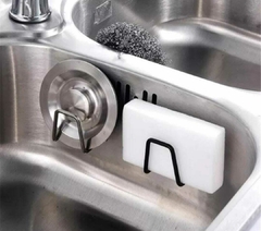 Soporte Esponja Adhesivo Organizador Acero Cocina Pack x 2
