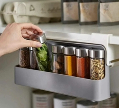 Especiero Organizador Rebatible Adhesivo Estante con Frascos - comprar online