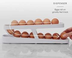 Contenedor Organizador Dispenser Huevos con Desplazamiento en internet