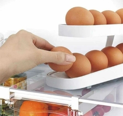 Contenedor Organizador Dispenser Huevos con Desplazamiento - comprar online