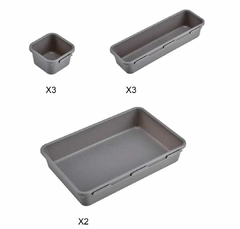 Organizador Escritorio Accesorios Cocina Maquillaje Set x 8