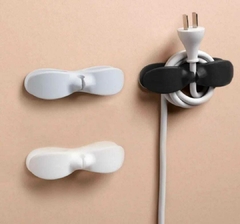 Organizador Sujeta Cables Adhesivo pack x 2