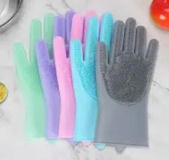 Guante Manopla Silicona Limpieza Cepillo Cocina Multiuso x 2 - tienda online