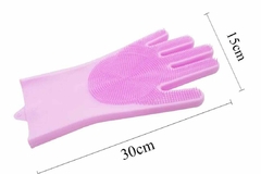 Imagen de Guante Manopla Silicona Limpieza Cepillo Cocina Multiuso x 2