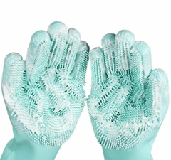Guante Manopla Silicona Limpieza Cepillo Cocina Multiuso x 2 - comprar online