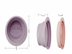Recipiente Plegable Limpiador Brochas Pinceles Silicona - tienda online