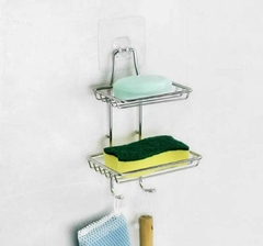 Jabonera Doble con Adhesivo soporte jabón Baño duc en internet