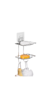 Jabonera Doble con Adhesivo soporte jabón Baño duc