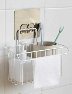 Canasto Adhesivo Colgante Baño Cocina Accesorios