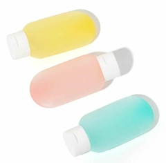 Envase Botella Recargable Dispensador Cremas Líquidos Set x 3