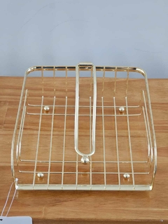 Servilletero Con Brazo Metal Decorativo Mesa - Baluni
