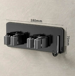 Escobero con Gancho Metal Adhesivo Doble - tienda online