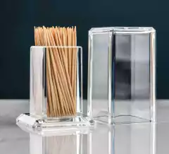 Porta Escarbadientes Palillos Acrílico Con Tapa - comprar online