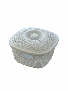 Canasto Organizador Accesorios Con Tapa - Baluni