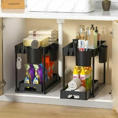 Organizador Almacenamiento Dos Pisos Deslizable