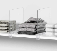 Organizador Divisor Estante Placard Separador Acrilico x 2 en internet