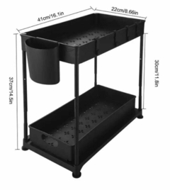 Organizador Almacenamiento Dos Pisos Deslizable - tienda online