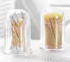 Porta Escarbadientes Palillos Hisopos Con Tapa Acrilico
