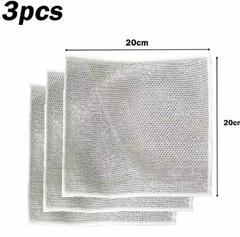 Trapo Acero Paño De Limpieza Vajilla Ollas pack x 3 - tienda online