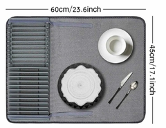 Escurridor de platos con paño absorbente - Baluni