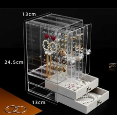 Organizador Accesorios y Joyas Acrílico Con Cajones - tienda online