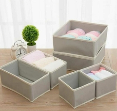 Set de 0rganizadores Ropa Placard Plegable 3 Tamaños Pack x 6 - Baluni