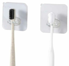Soporte Organizador Cepillos Dientes Accesorios Adhesivo Pared - comprar online